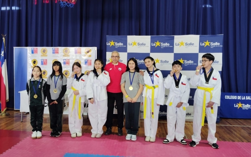Delegaci&oacute;n Salesiana de Taekwondo Participa en Exitoso Encuentro Escolar en Talca